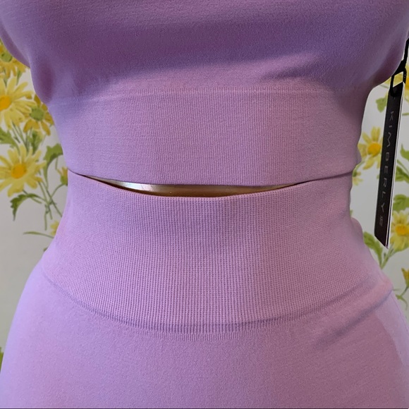 2 pc workout set Seamless Crop Top & Biker Short Set size S - Picture 4 of 13